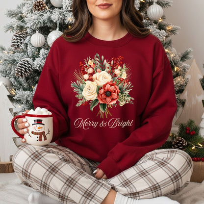 Merry & Bright Bouquet Sweatshirt