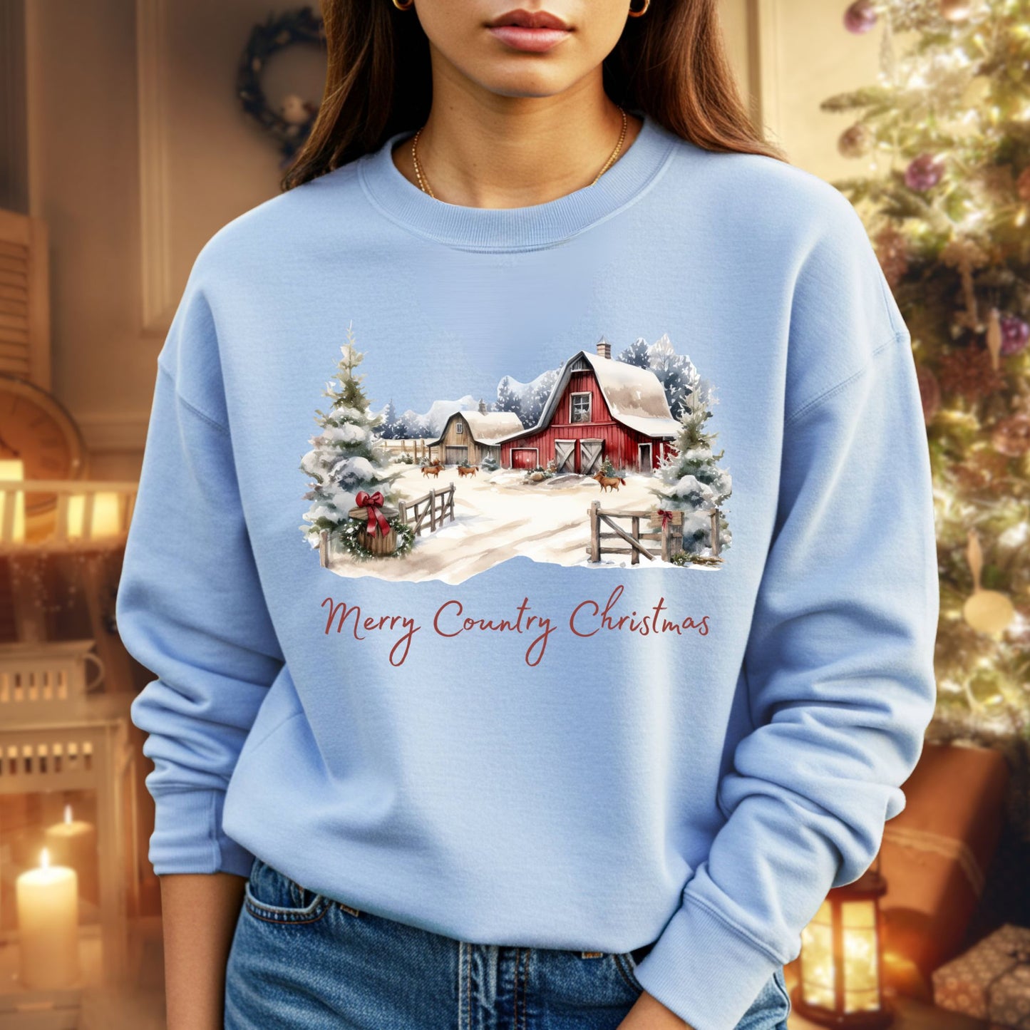 Merry Country Christmas Sweatshirt