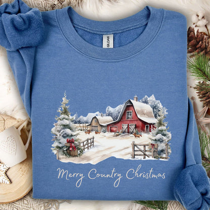 Merry Country Christmas Sweatshirt
