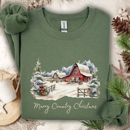 Merry Country Christmas Sweatshirt