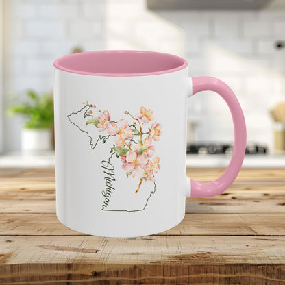 Michigan State Flower Mug — Apple Blossom (11/15oz)