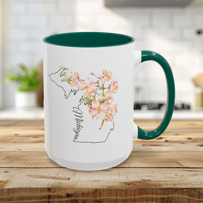 Michigan State Flower Mug — Apple Blossom (11/15oz)