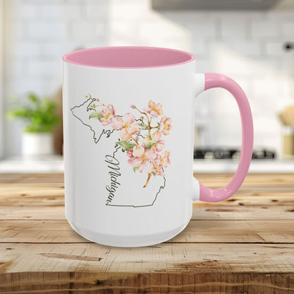 Michigan State Flower Mug — Apple Blossom (11/15oz)