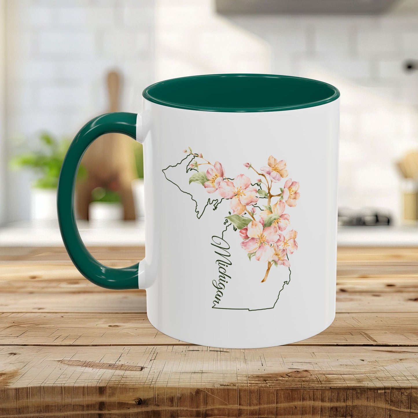 Michigan State Flower Mug — Apple Blossom (11/15oz)