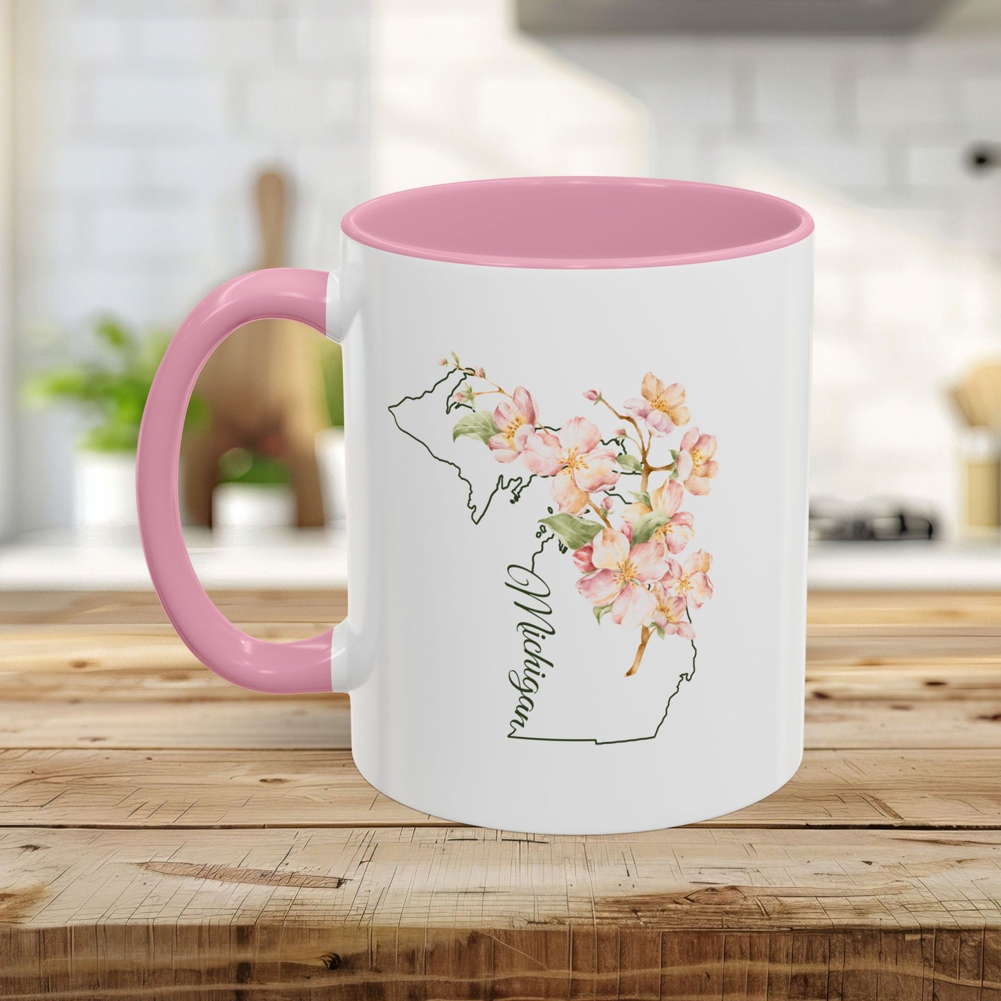 Michigan State Flower Mug — Apple Blossom (11/15oz)