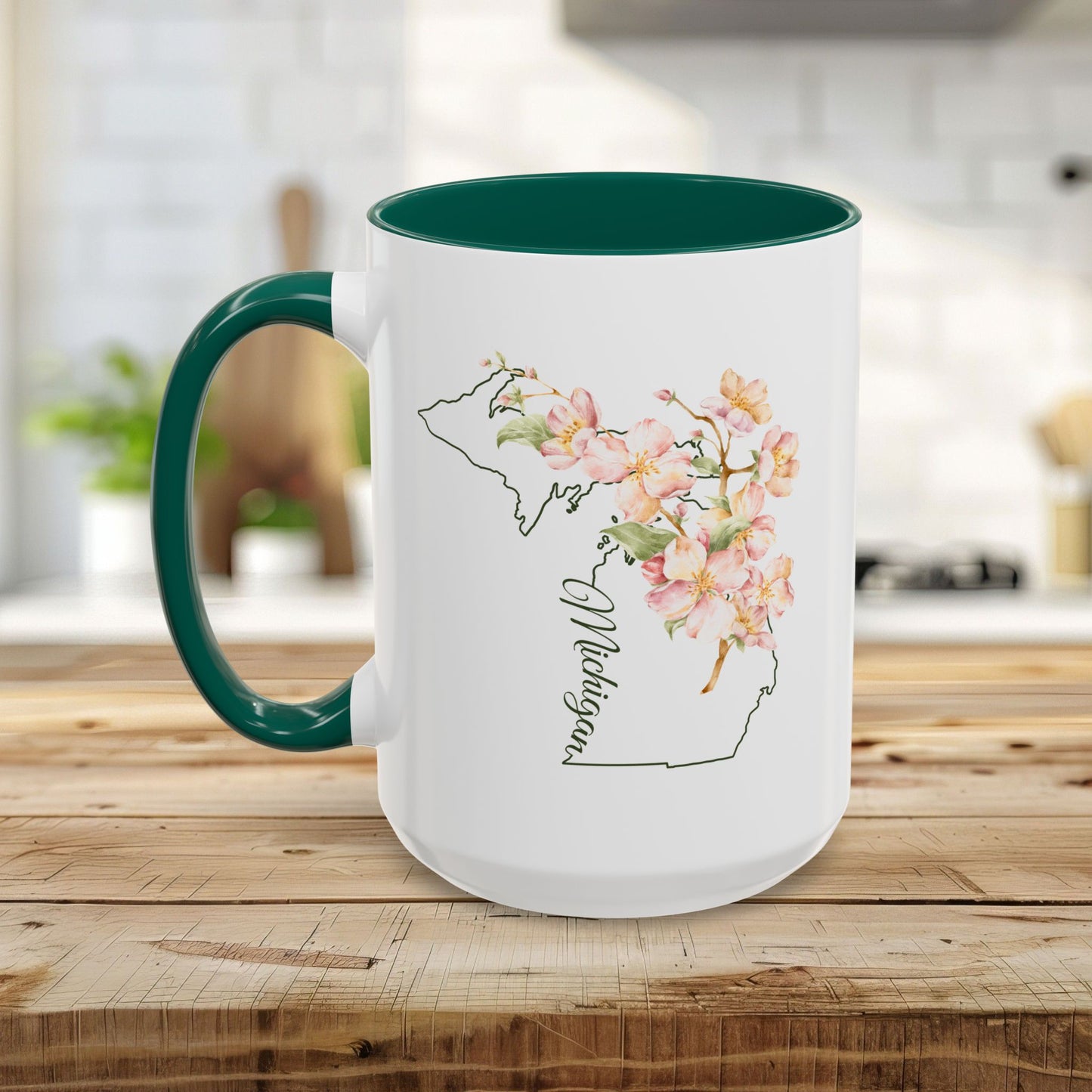 Michigan State Flower Mug — Apple Blossom (11/15oz)
