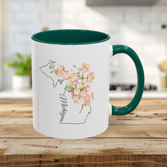 Michigan State Flower Mug — Apple Blossom (11/15oz)