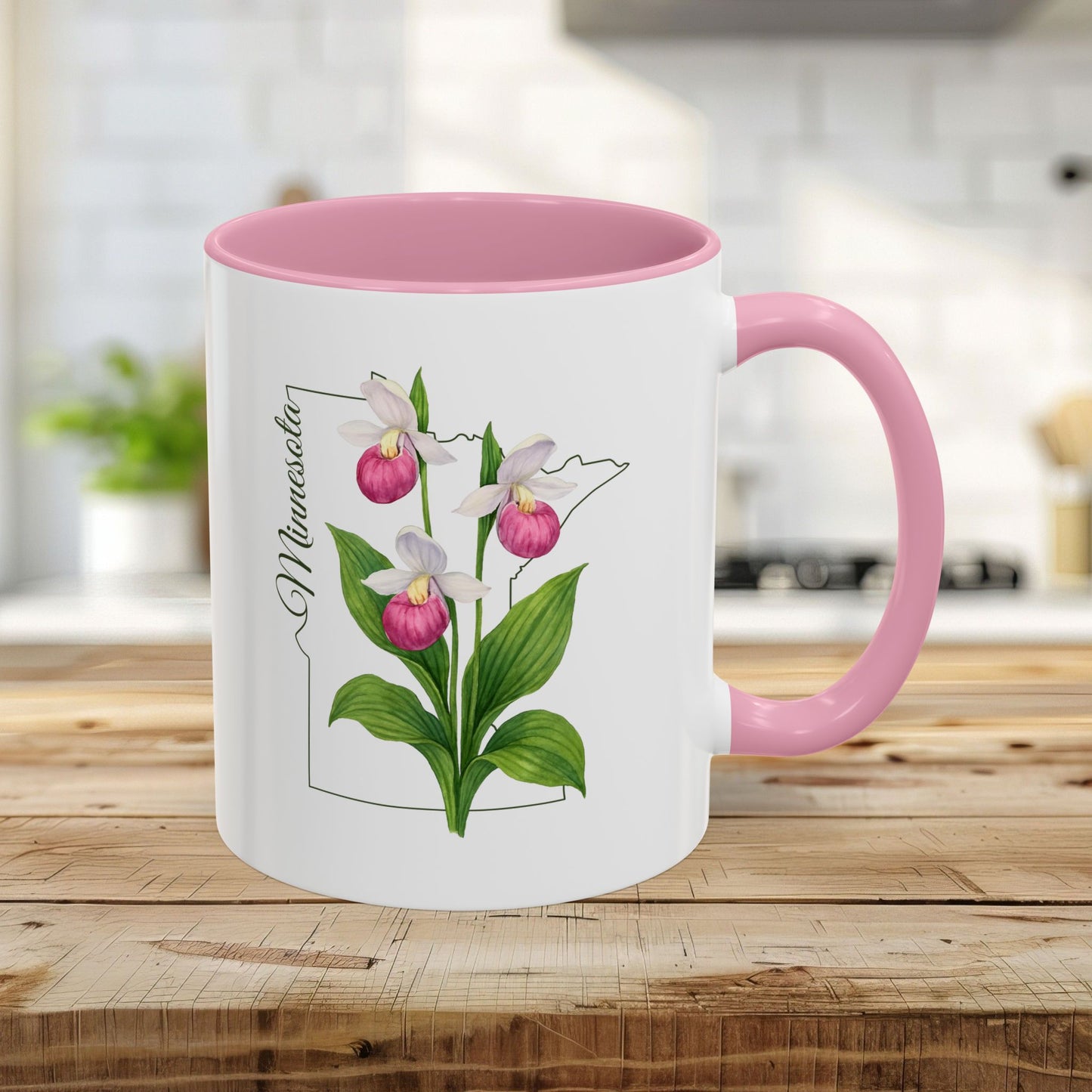 Minnesota State Flower Mug - Showy Lady's Slipper (11/15oz)