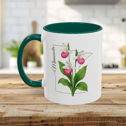 Minnesota State Flower Mug - Showy Lady's Slipper (11/15oz)