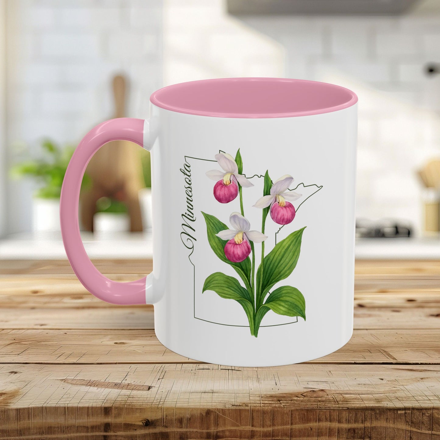 Minnesota State Flower Mug - Showy Lady's Slipper (11/15oz)