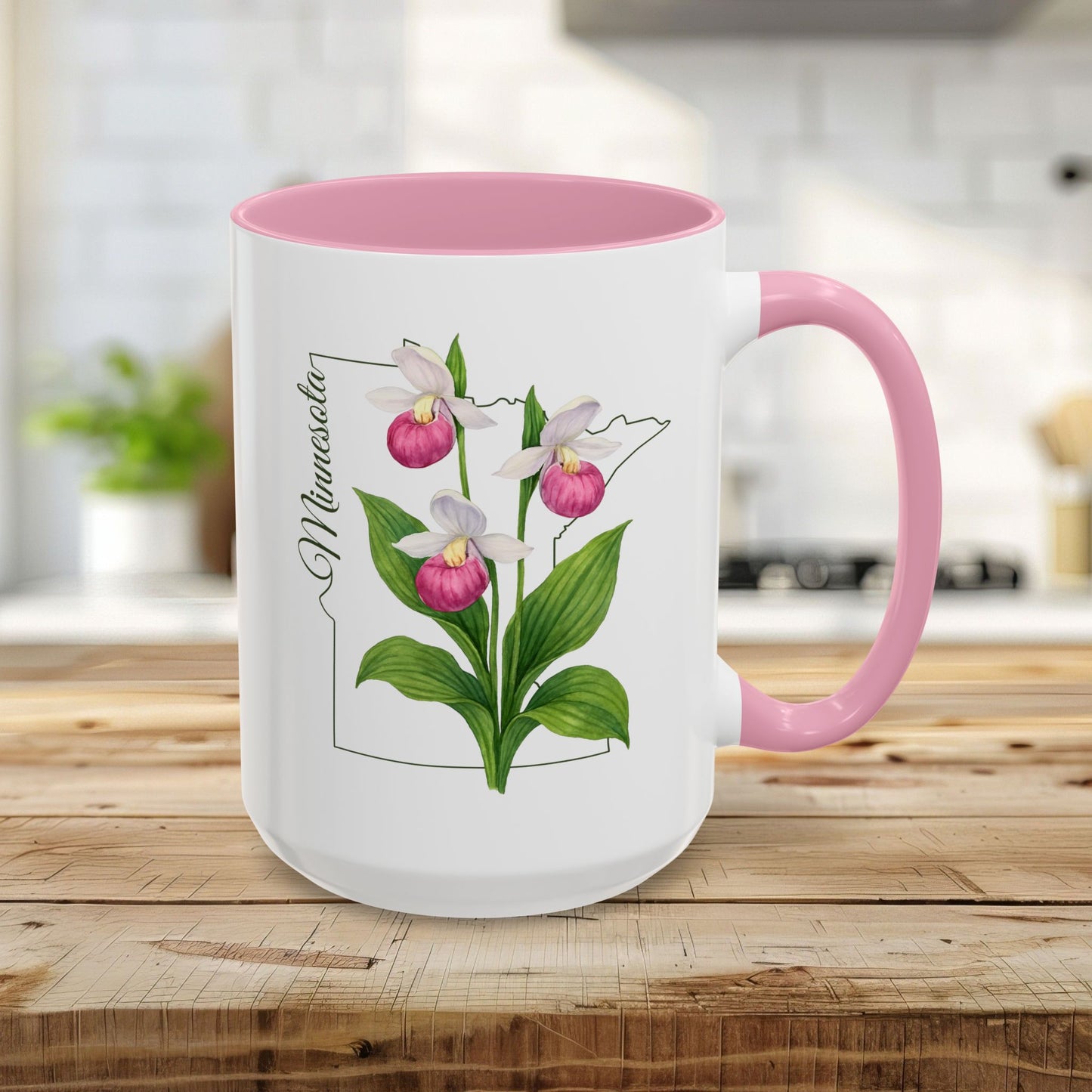 Minnesota State Flower Mug - Showy Lady's Slipper (11/15oz)