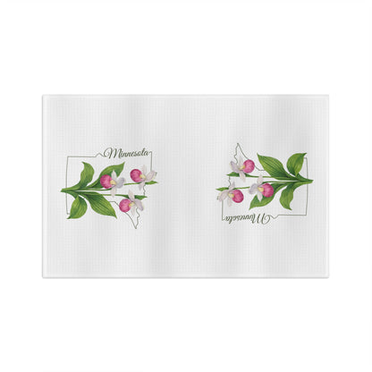 Minnesota State Flower Tea Towel — Showy Lady's Slipper