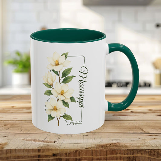 Mississippi State Flower Mug — Magnolia (11/15oz)