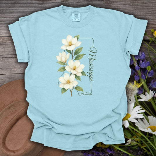 Mississippi State Flower T-Shirt — Magnolia