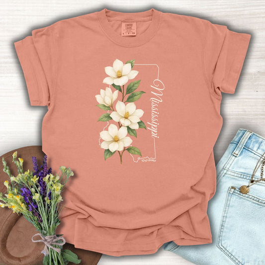Mississippi State Flower T-Shirt — Magnolia