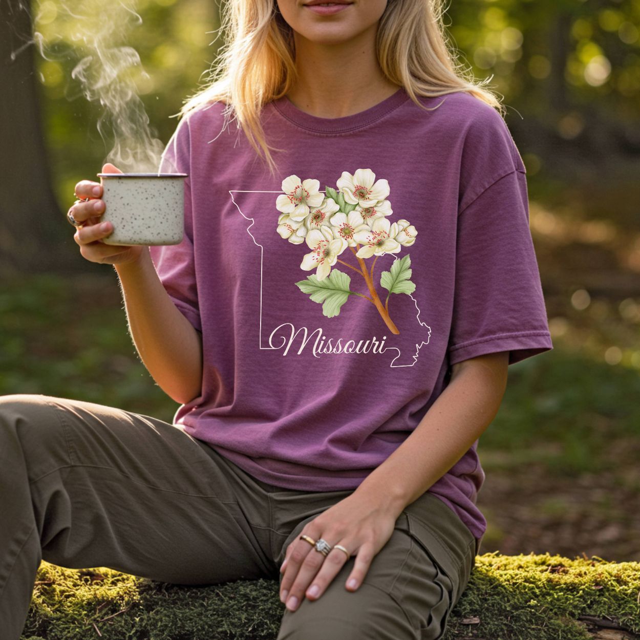 Missouri State Flower T-Shirt — Hawthorn