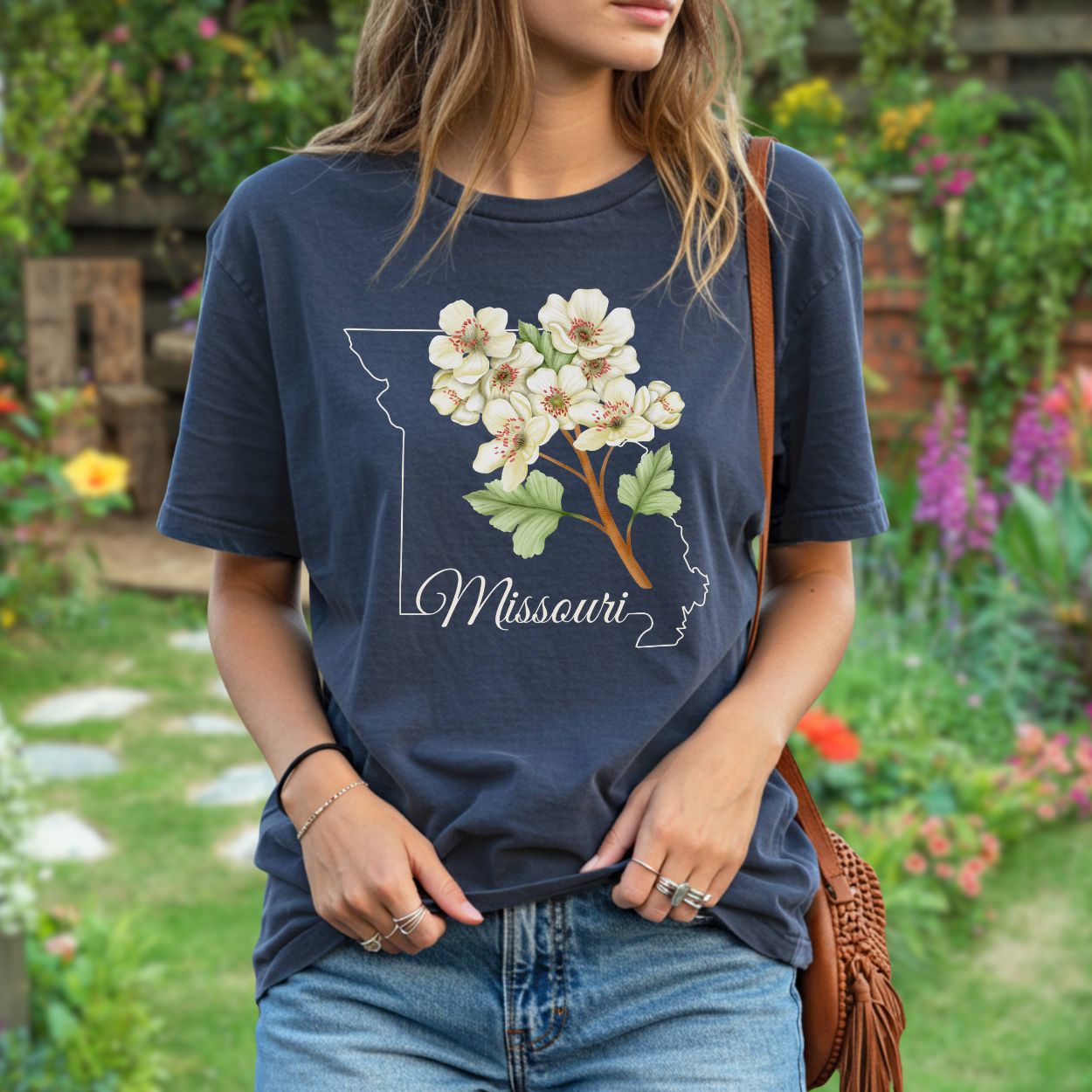 Missouri State Flower T-Shirt — Hawthorn