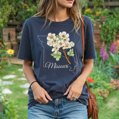 Missouri State Flower T-Shirt — Hawthorn