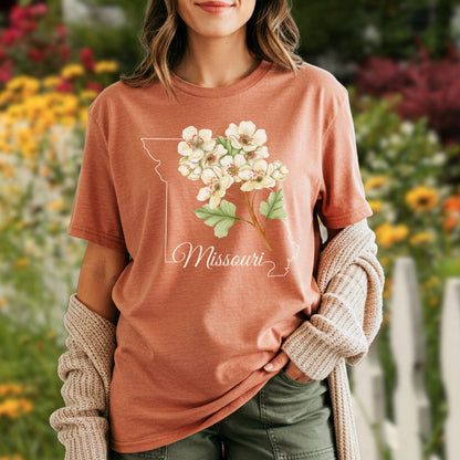 Missouri State Flower T-Shirt — Hawthorn