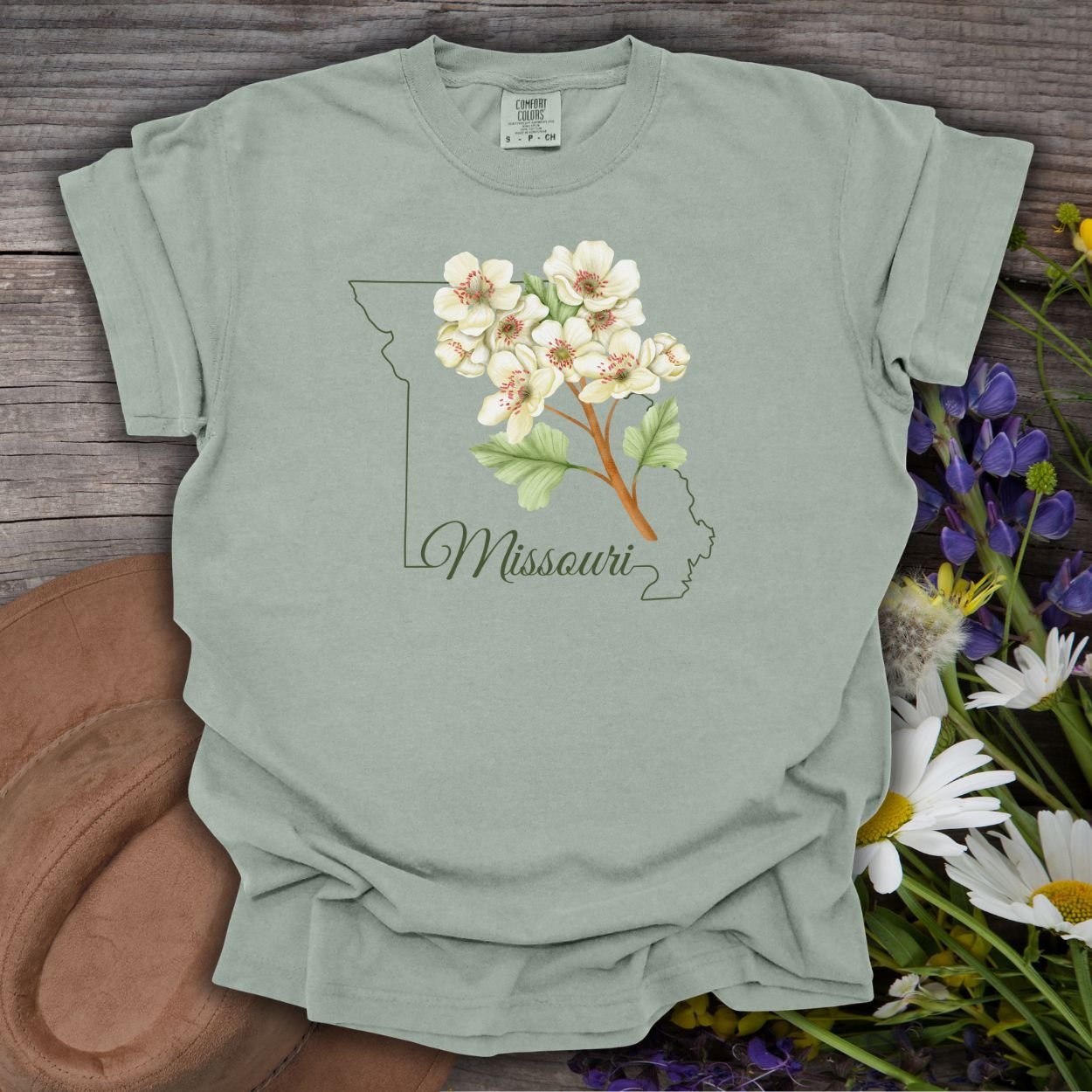 Missouri State Flower T-Shirt — Hawthorn