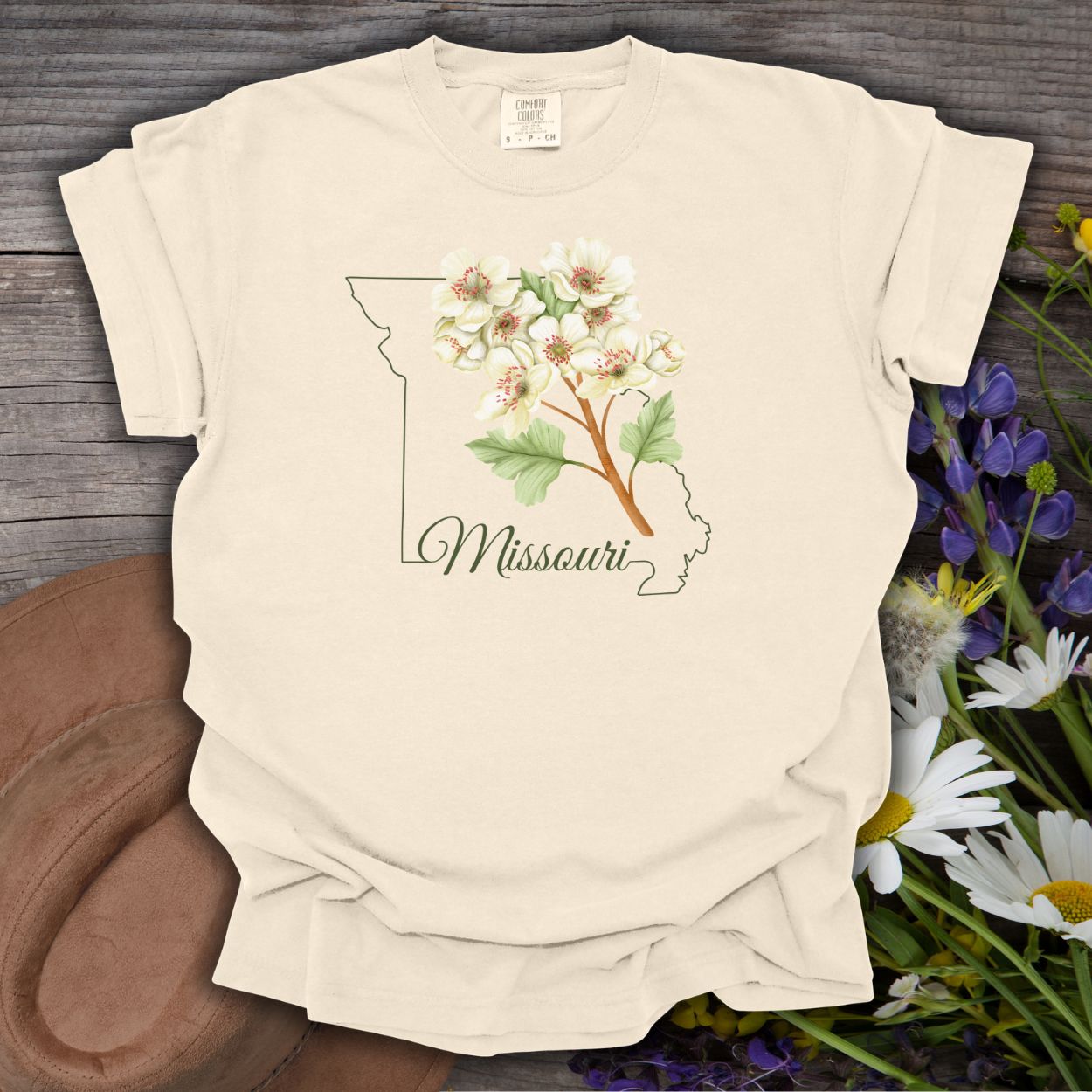 Missouri State Flower T-Shirt — Hawthorn