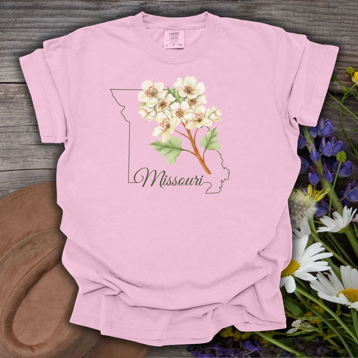 Missouri State Flower T-Shirt — Hawthorn