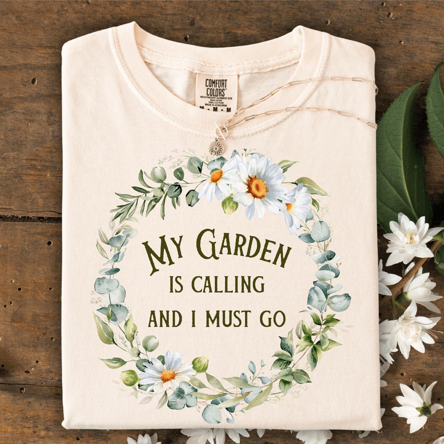 Wild Petal Threads T-Shirt S / ivory My Garden Is Calling T-Shirt