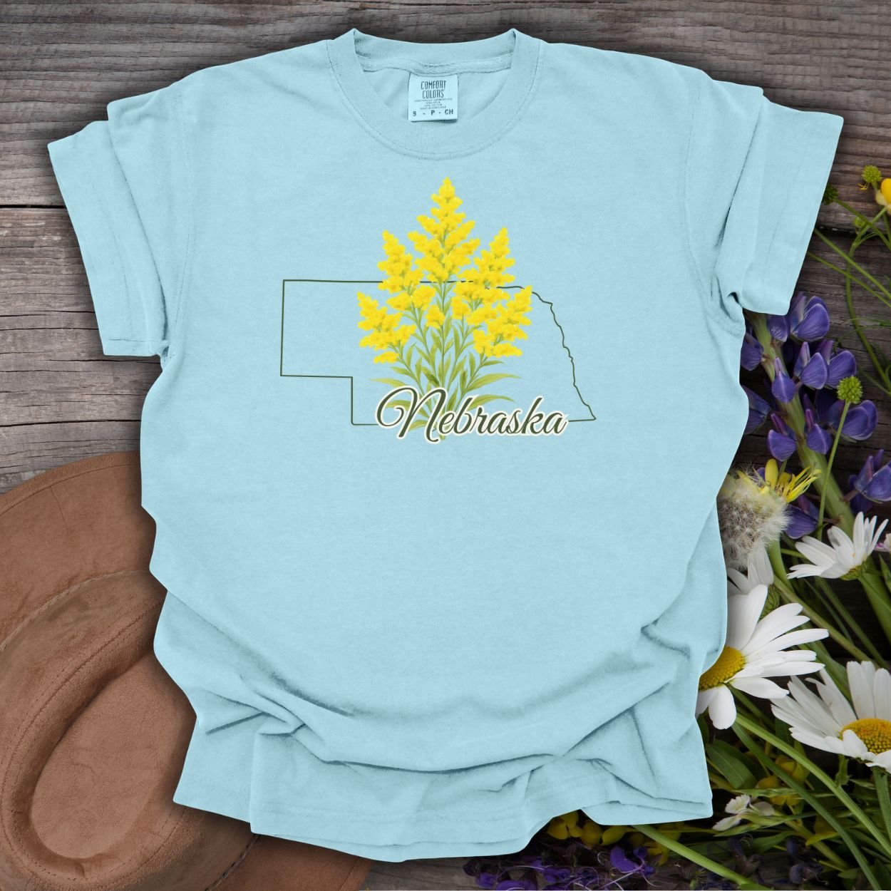 Nebraska State Flower T-Shirt — Giant Goldenrod