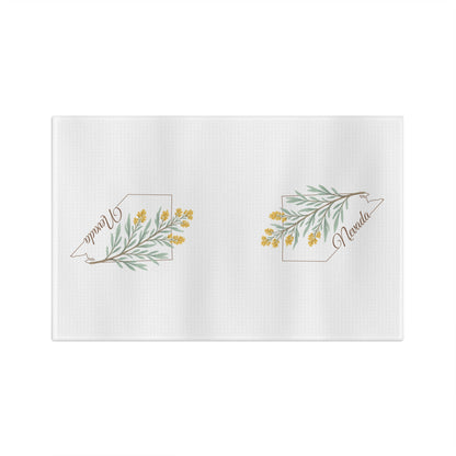 Nevada State Flower Tea Towel — Sagebrush