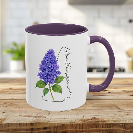 New Hampshire State Flower Mug — Lilac (11/15oz)