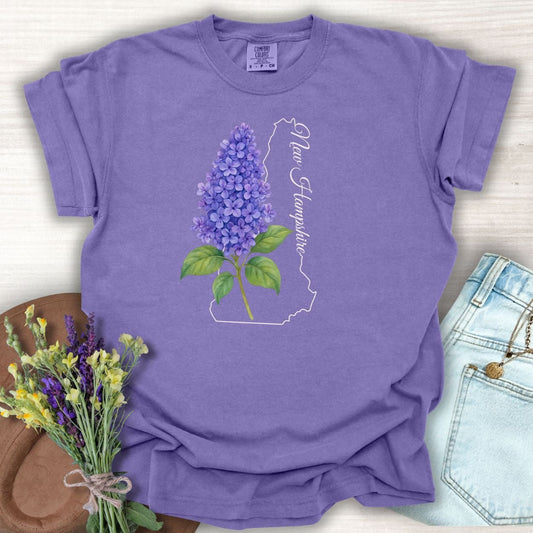 New Hampshire State Flower T-Shirt — Lilac