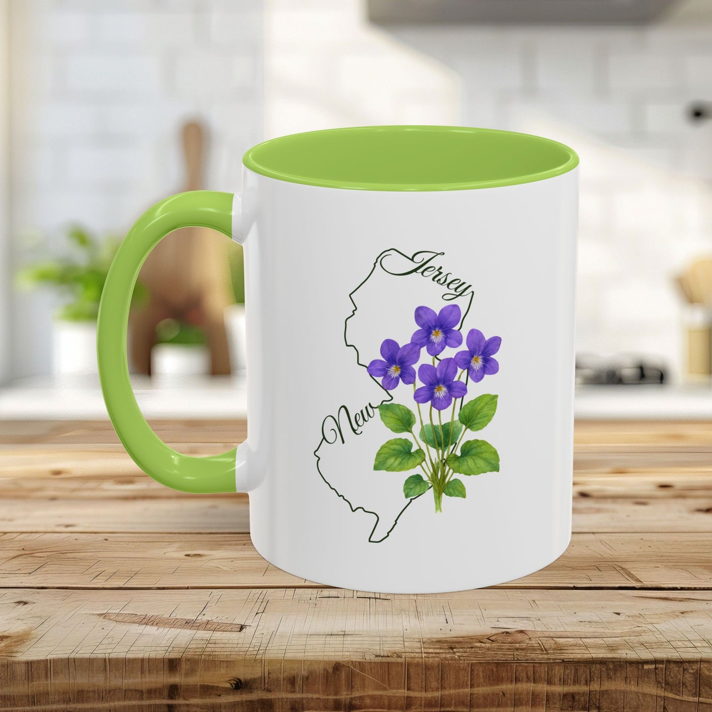 New Jersey State Flower Mug — Meadow Violet (11/15oz)