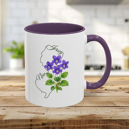 New Jersey State Flower Mug — Meadow Violet (11/15oz)