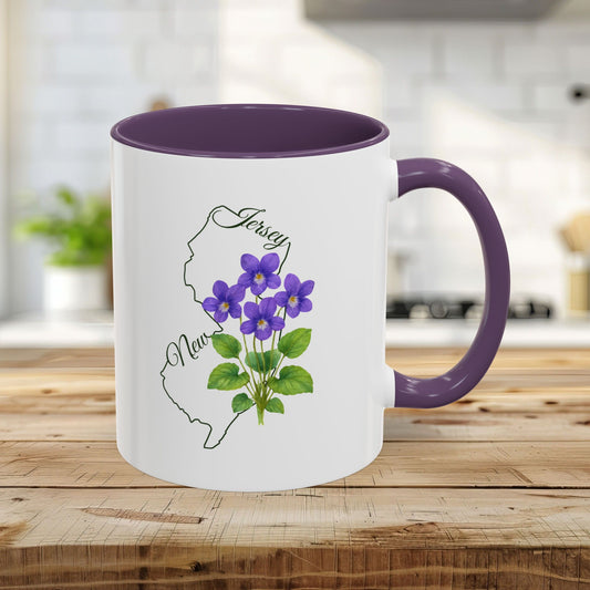 New Jersey State Flower Mug — Meadow Violet (11/15oz)