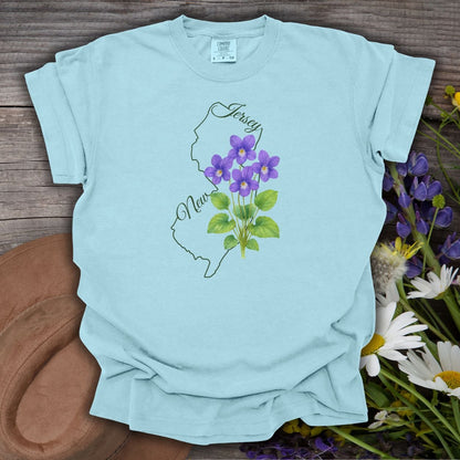 New Jersey State Flower T-Shirt - Meadow Violet