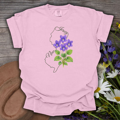 New Jersey State Flower T-Shirt - Meadow Violet