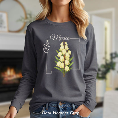 New Mexico State Flower Long Sleeve Tee — Yucca