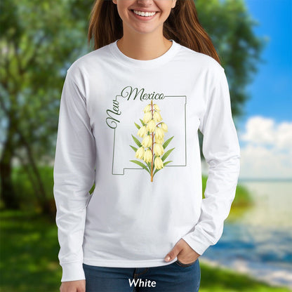 New Mexico State Flower Long Sleeve Tee — Yucca