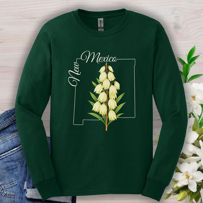 New Mexico State Flower Long Sleeve Tee — Yucca