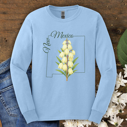New Mexico State Flower Long Sleeve Tee — Yucca