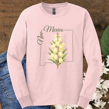 New Mexico State Flower Long Sleeve Tee — Yucca
