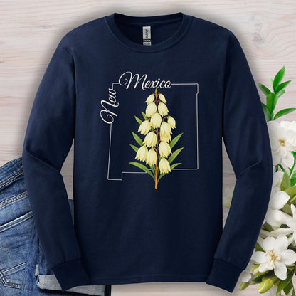 New Mexico State Flower Long Sleeve Tee — Yucca