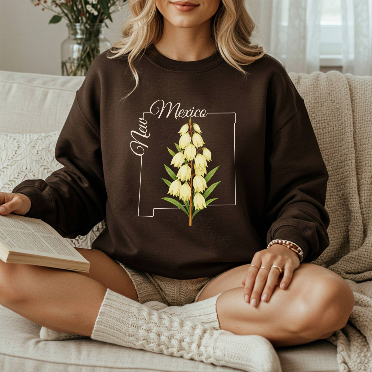 New Mexico State Flower Sweatshirt - Yucca