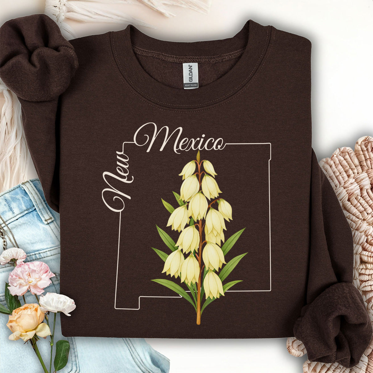 New Mexico State Flower Sweatshirt - Yucca