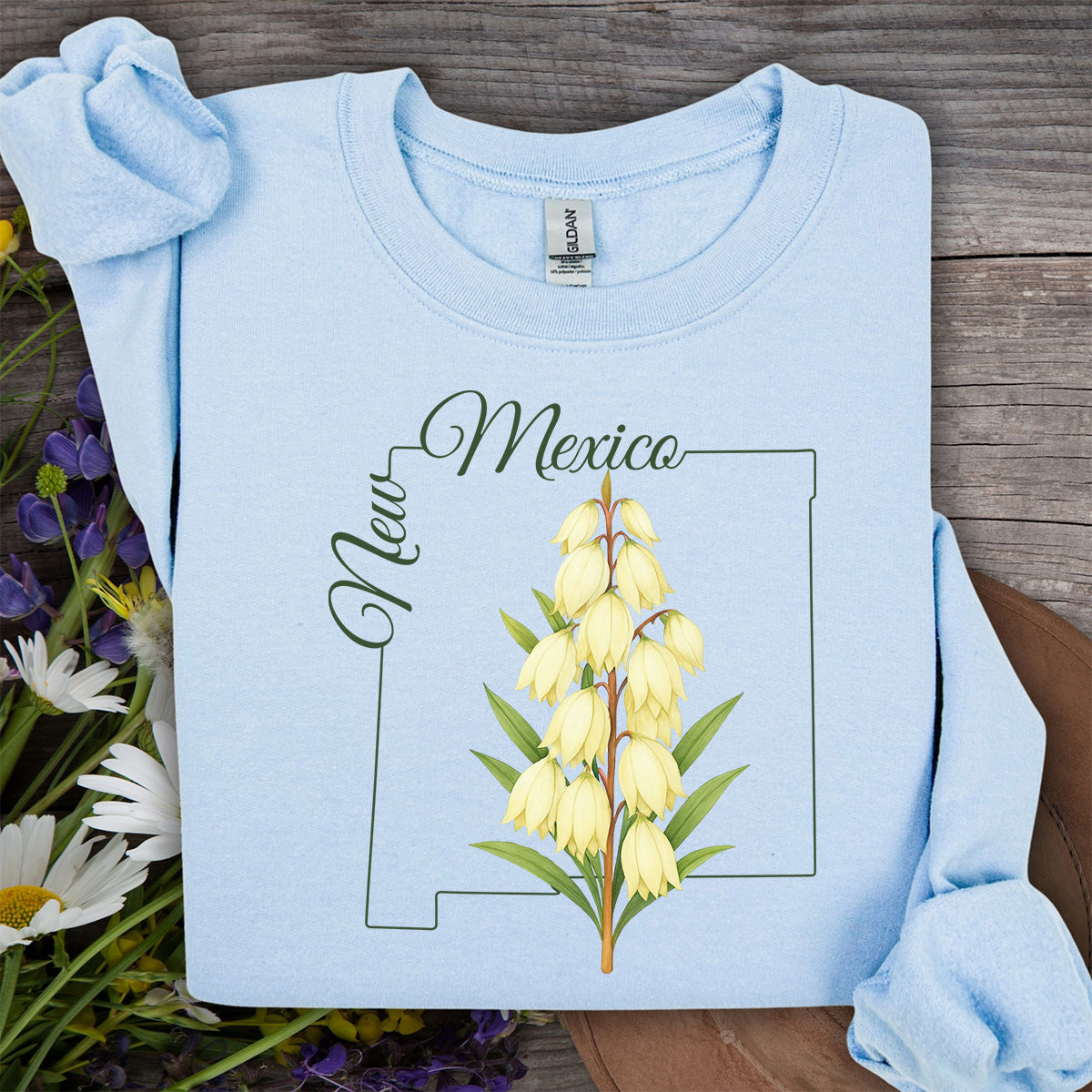 New Mexico State Flower Sweatshirt - Yucca