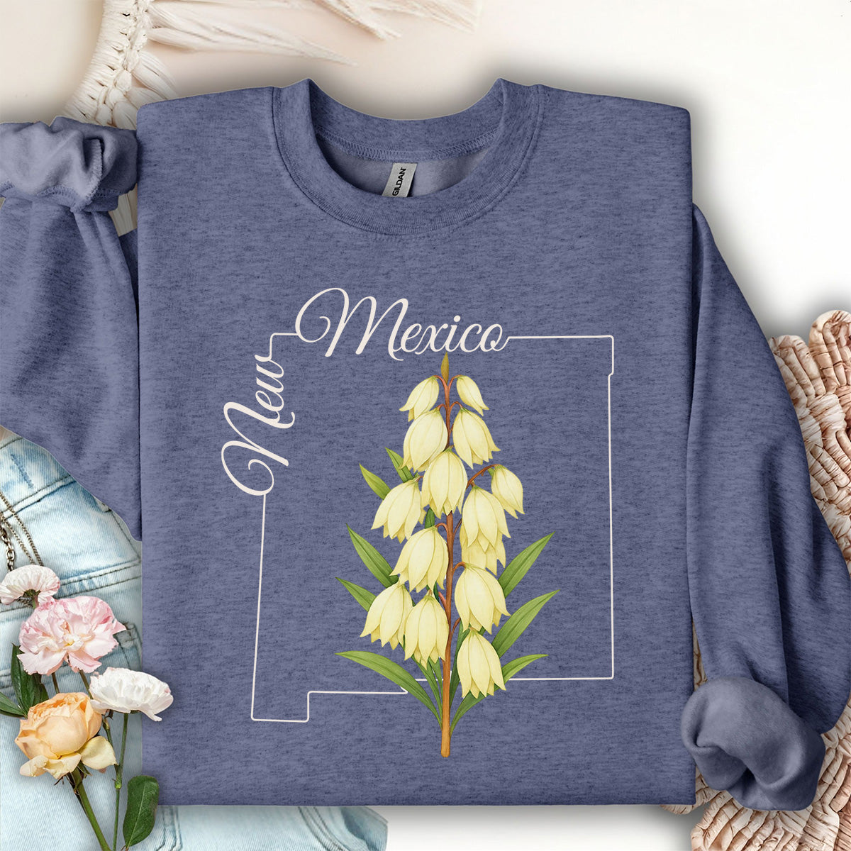 New Mexico State Flower Sweatshirt - Yucca