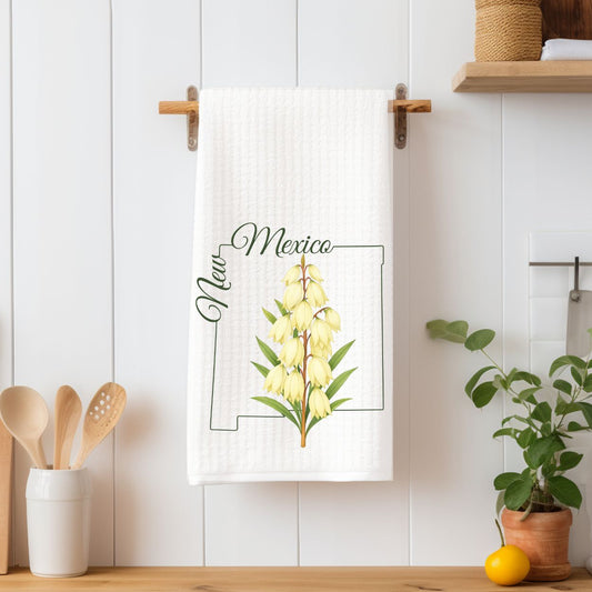 New Mexico State Flower Tea Towel — Yucca
