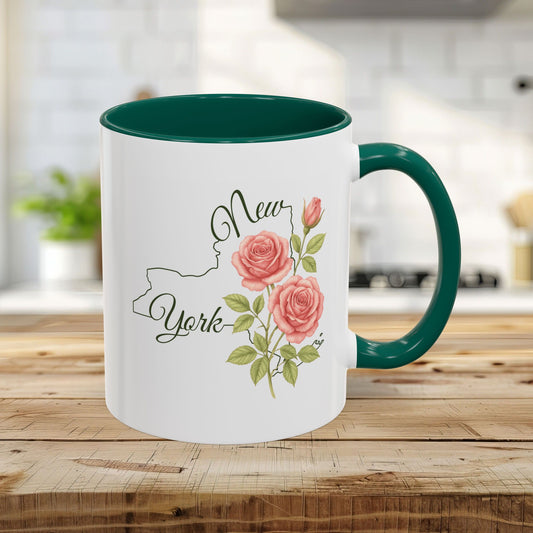 New York State Flower Mug (11/15oz) — Rose