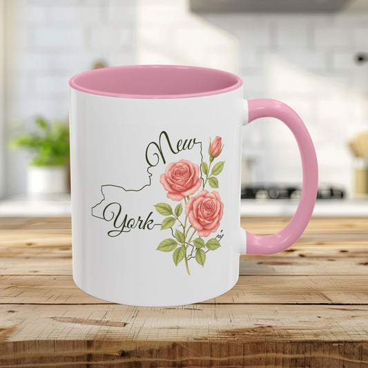 New York State Flower Mug (11/15oz) — Rose