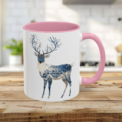Nordic Chinoiserie Winter Buck Mug (11/15oz)